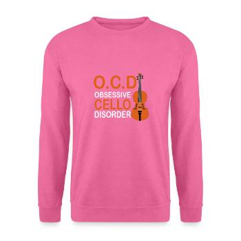 Trouble obsessionnel du violoncelle TOC - Sweat-shirt Unisexe - rose - Devant