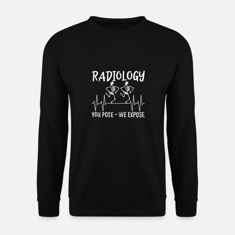 Radiology - dancing skeletons - Unisex Sweatshirt - black