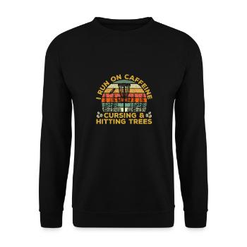 Discgolf Disc Golf Frisbee - Unisex Pullover - Schwarz - Vorne - Alina (178cm) & Michal (187cm)