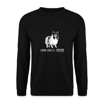 Collie à poil long Collie rugueux Chien - Sweat-shirt Unisexe - noir - Devant - Alina (178cm) & Michal (187cm)