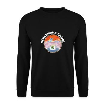 Funny Optometrist Pun Schlemm's Canal Eye - Unisex Sweatshirt - black - Front - Alina (178cm) & Michal (187cm)