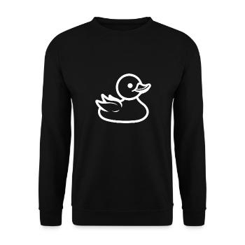canard coloré - Sweat-shirt Unisexe - noir - Devant - Alina (178cm) & Michal (187cm)