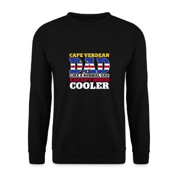Cape Verde flag Cabo Verde flag - Unisex Sweatshirt - black - Front - Alina (178cm) & Michal (187cm)