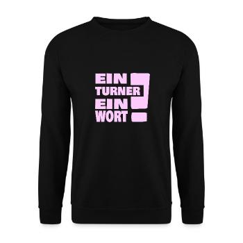 Turnen Turnen - Unisex Pullover - Schwarz - Vorne - Alina (178cm) & Michal (187cm)