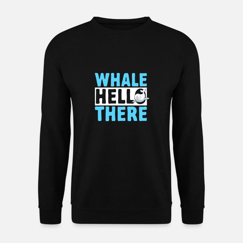 Weißwal Beluga Wal - Unisex Pullover - Schwarz