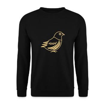 cailles petit oiseau caille - Sweat-shirt Unisexe - noir - Devant - Alina (178cm) & Michal (187cm)
