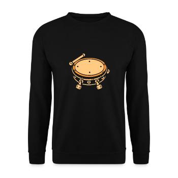 Humour tambour batucada - Sweat-shirt Unisexe - noir - Devant - Alina (178cm) & Michal (187cm)