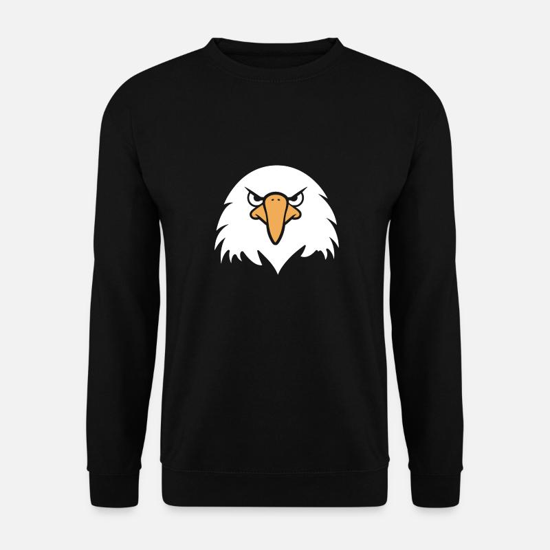 Adler-Vogel - Unisex Pullover - Schwarz