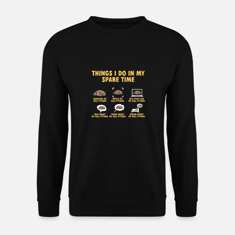 Ball Python Snake King Python - Sweat-shirt Unisexe - noir