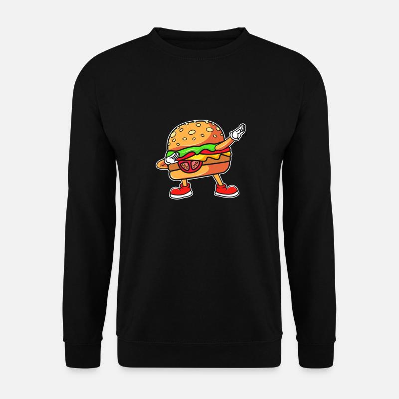 Cheeseburger - Sweat-shirt Unisexe - noir