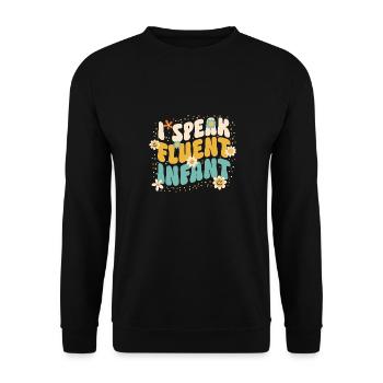 Enseignante de maternelle Éducatrice de centre de garde - Sweat-shirt Unisexe - noir - Devant - Alina (178cm) & Michal (187cm)
