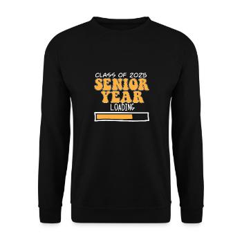 Class Of 2025 Senior Year Loading Future High - Unisex Pullover - Schwarz - Vorne - Alina (178cm) & Michal (187cm)