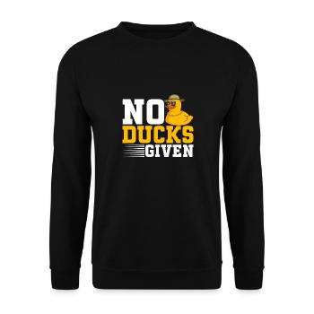 Rubber Duck Rubber Duck - Unisex Sweatshirt - black - Front - Alina (178cm) & Michal (187cm)