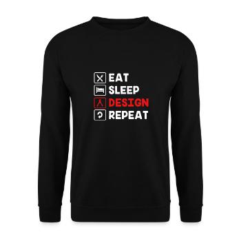 Architecture - Unisex Sweatshirt - black - Front - Alina (178cm) & Michal (187cm)