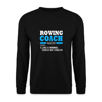 Rowing Team Rowing Rowing Rowing Boat Rowers - Unisex Sweatshirt - black - Front - Alina (178cm) & Michal (187cm)
