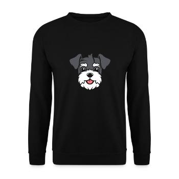 Schnauzer - Unisex Pullover - Schwarz - Vorne - Alina (178cm) & Michal (187cm)