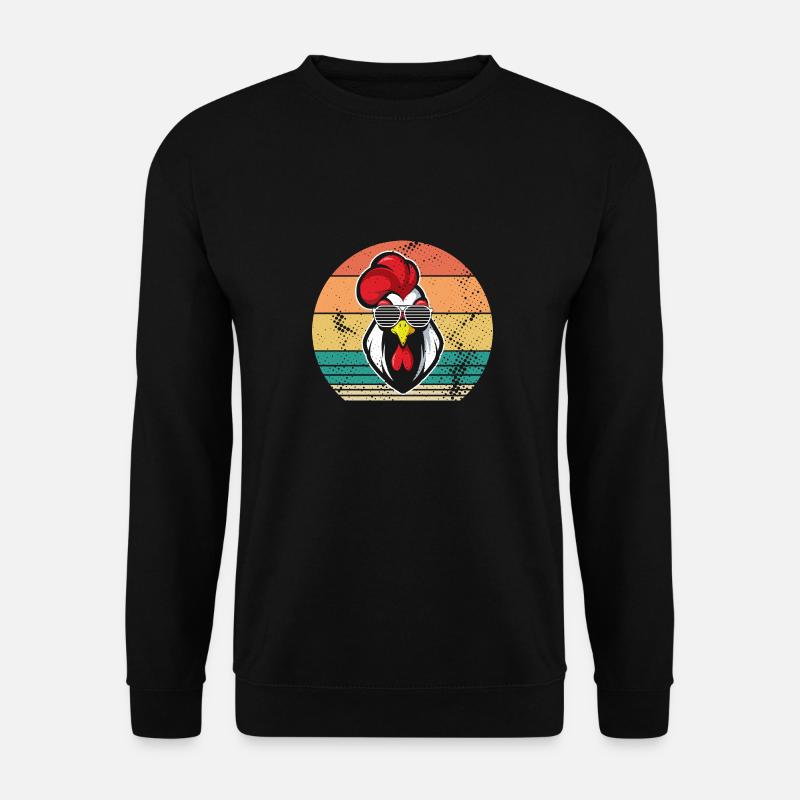 Chicken Rooster - Unisex Sweatshirt - black