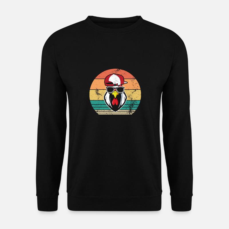 Chicken Rooster - Unisex Sweatshirt - black