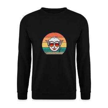 Schäfer Schaf - Unisex Pullover - Schwarz - Vorne - Alina (178cm) & Michal (187cm)