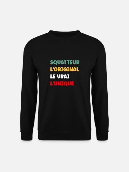 squatteur - Sweat-shirt Unisexe - noir