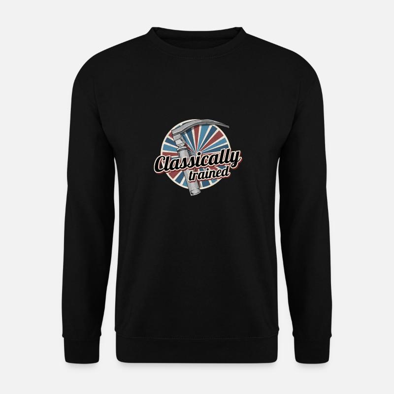 Classically Trained Laryngoscope Retro Nurse - Unisex Pullover - Schwarz