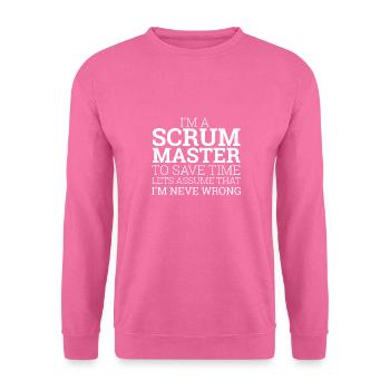 "Scrum Master" | Scrum Master - Unisex Sweatshirt - pink - Front