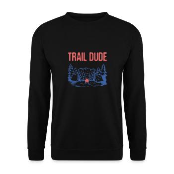 Trail Dude Randonnée Randonnée montagne Sommet Faune - Sweat-shirt Unisexe - noir - Devant - Alina (178cm) & Michal (187cm)