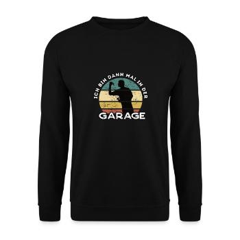 Dart Darts Spruch & Dartpfeil für Dartspieler - Unisex Pullover - Schwarz - Vorne - Alina (178cm) & Michal (187cm)