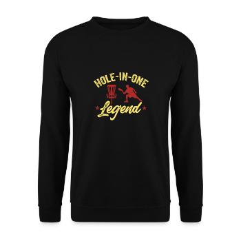 Discgolf Disc Golf Frisbee - Unisex Pullover - Schwarz - Vorne - Alina (178cm) & Michal (187cm)
