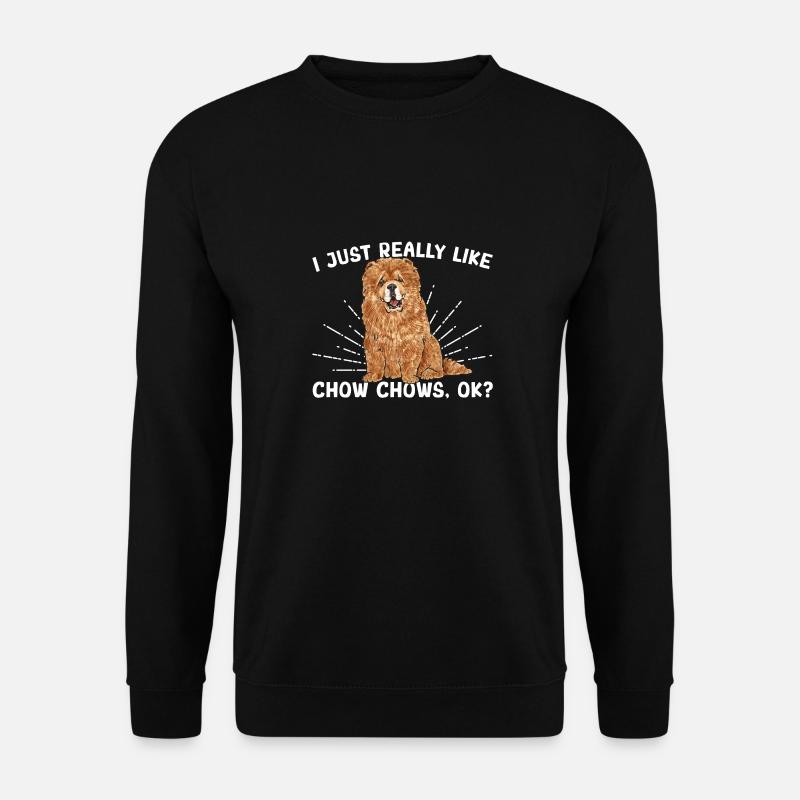 Chow Chow Hund - Unisex Pullover - Schwarz
