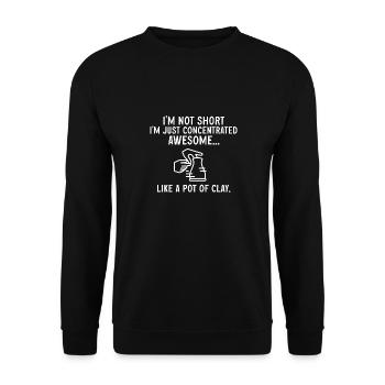 Poterie Poterie Artiste de poterie Argile - Sweat-shirt Unisexe - noir - Devant - Alina (178cm) & Michal (187cm)