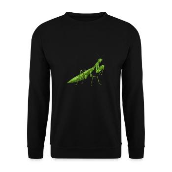 Mante religieuse, collectionneur d’insectes, entomologiste - Sweat-shirt Unisexe - noir - Devant - Alina (178cm) & Michal (187cm)