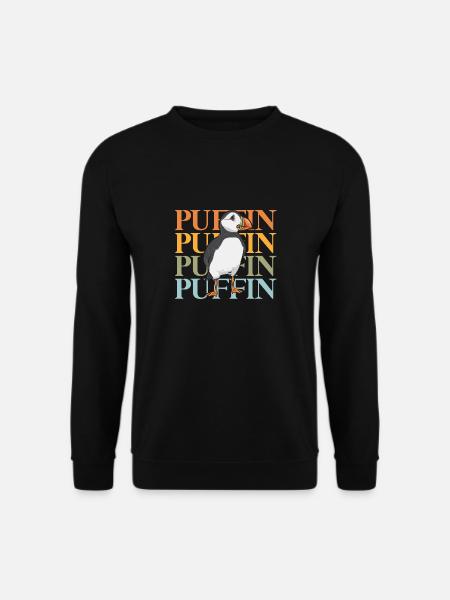 puffin, puffin, auks, lunde - Unisex Sweatshirt - black