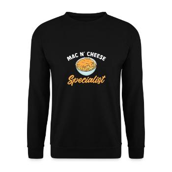 Macaroni au fromage pour amateurs de macaroni au fromage - Sweat-shirt Unisexe - noir - Devant - Alina (178cm) & Michal (187cm)