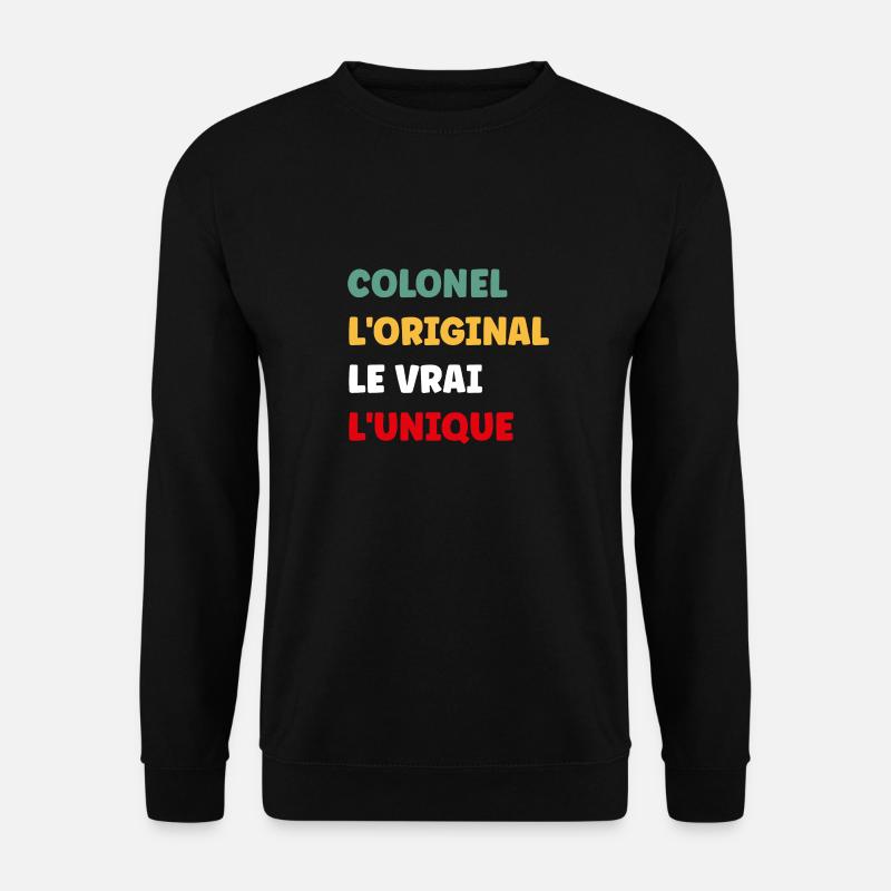 colonel - Sweat-shirt Unisexe - noir