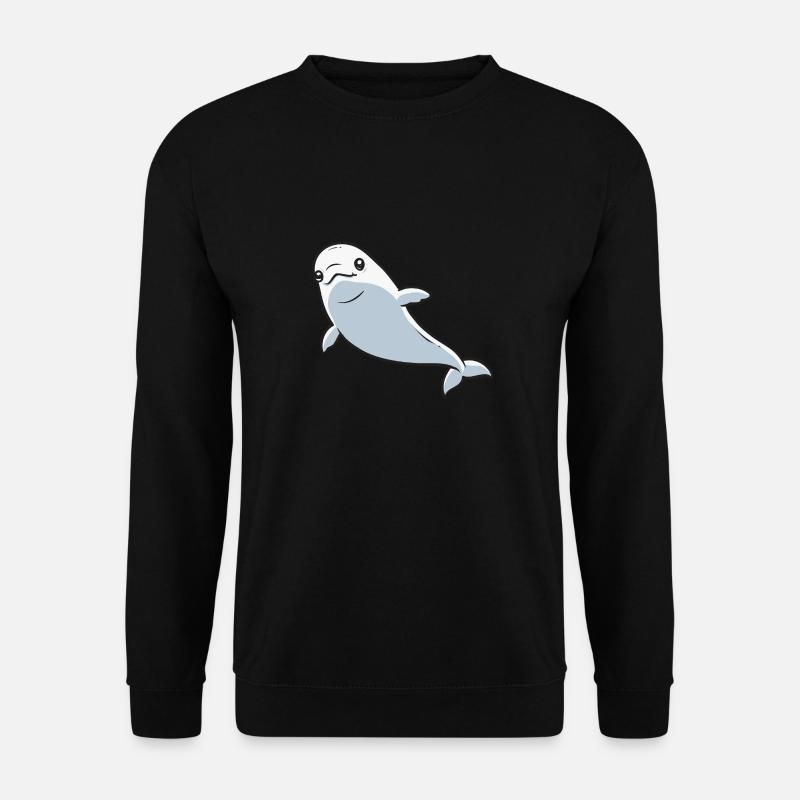 Weißwal Beluga Wal - Unisex Pullover - Schwarz