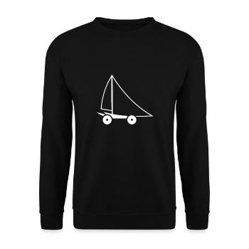Sand yachting - Unisex Sweatshirt - black - Front - Alina (178cm) & Michal (187cm)