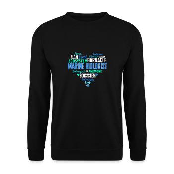 Marine Biology Ocean Marine Biologist - Unisex Sweatshirt - black - Front - Alina (178cm) & Michal (187cm)