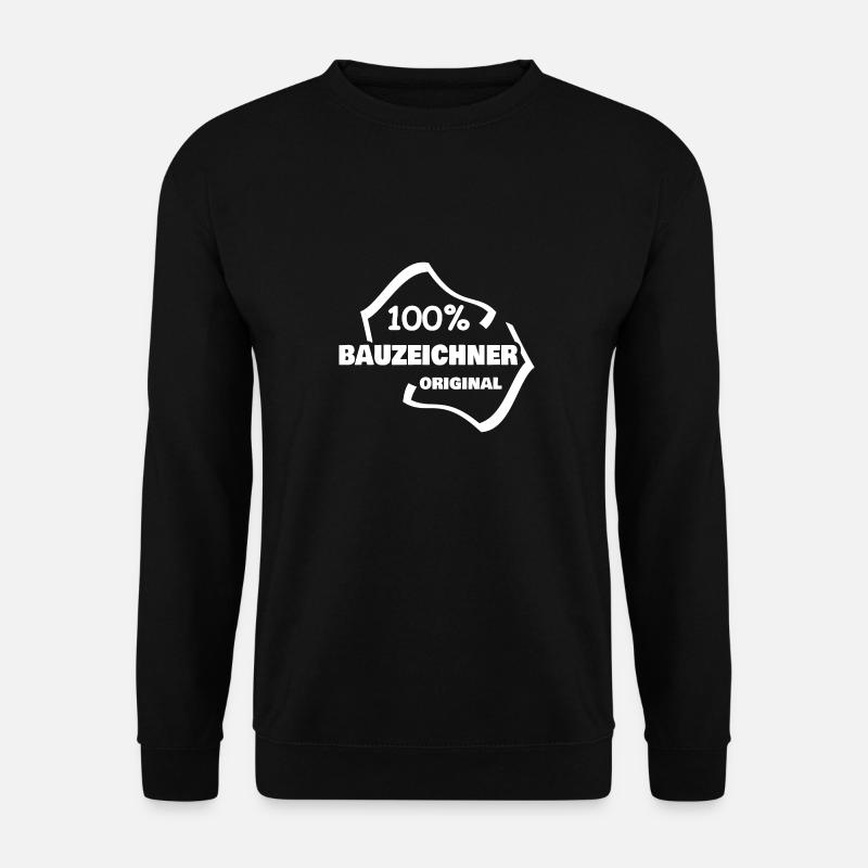 Bauzeichner - Unisex Pullover - Schwarz