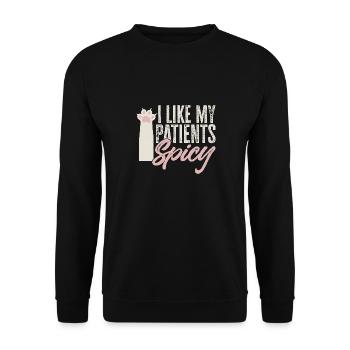 Vet Tech Veterinary Veterinary Technician - Unisex Sweatshirt - black - Front - Alina (178cm) & Michal (187cm)
