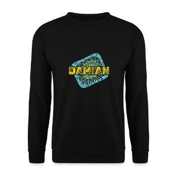 Gift for Damian - Unisex Sweatshirt - black - Front - Alina (178cm) & Michal (187cm)