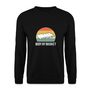 BBQ Grill King Grill Master Grill Tongs - Unisex Sweatshirt - black - Front - Alina (178cm) & Michal (187cm)