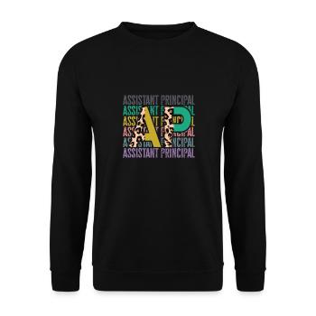 Deputy Principal - Unisex Sweatshirt - black - Front - Alina (178cm) & Michal (187cm)