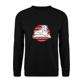 Rollschuhlaufen Rollschuhe Inline-Skates - Unisex Pullover - Schwarz - Vorne - Alina (178cm) & Michal (187cm)