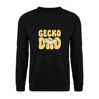 Gecko léopard Gecko reptile gecko de compagnie - Sweat-shirt Unisexe - noir - Devant - Alina (178cm) & Michal (187cm)