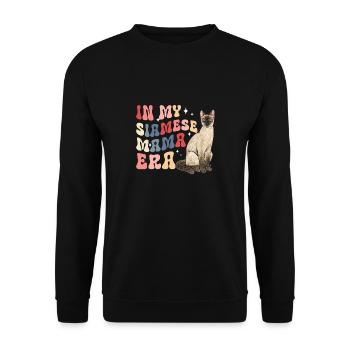 Siamese Cat Siamese Cat - Unisex Sweatshirt - black - Front - Alina (178cm) & Michal (187cm)