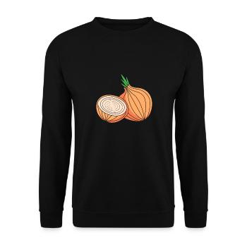 Zwiebel - Unisex Pullover - Schwarz - Vorne - Alina (178cm) & Michal (187cm)