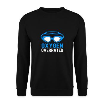 Swimming Swimmers Swimming Pool Swimming Instructors - Unisex Sweatshirt - black - Front - Alina (178cm) & Michal (187cm)