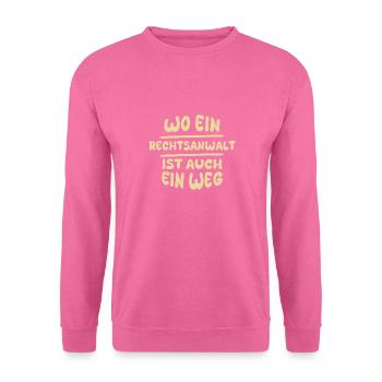 Rechtsanwalt Rechtsanwalt - Unisex Pullover - Pink - Vorne