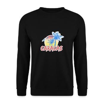Caracas Holidays - Unisex Sweatshirt - black - Front - Alina (178cm) & Michal (187cm)
